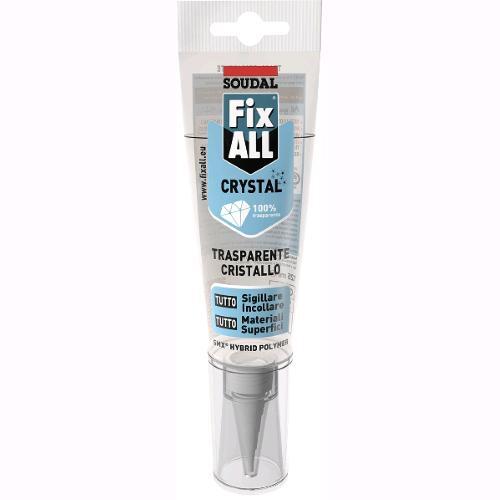 Sigillante Adesivo Soudal "Fix All Crystal" 125Ml Trasparente Cristallo