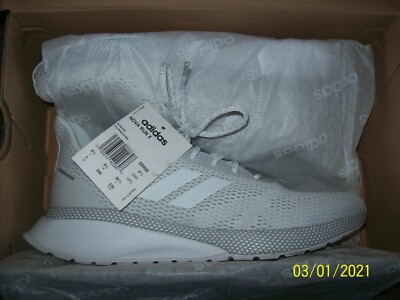 Women's ADIDAS Nova Run X White /Gray Running Shoes - 7 M