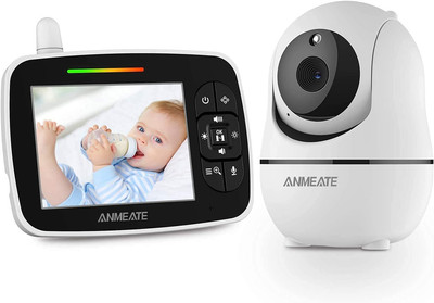Baby Monitor with Remote Pan-Tilt-Zoom Camera,Large Display Video Baby Monitor w