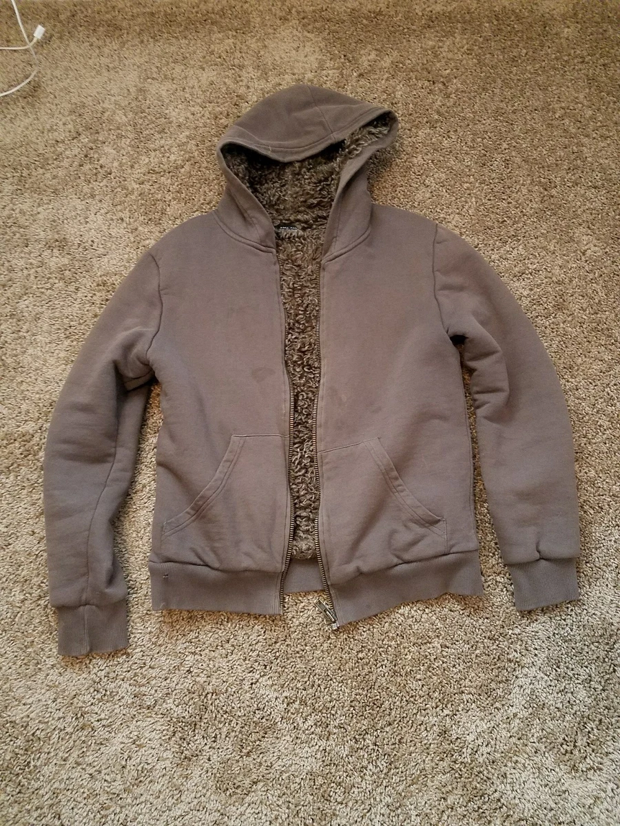 zara brown hoodie mens