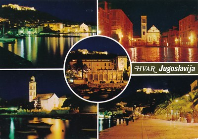 alte AK Hvar, Jugoslawien fünf Ansichten ungelaufen Ansichtskarte B013i