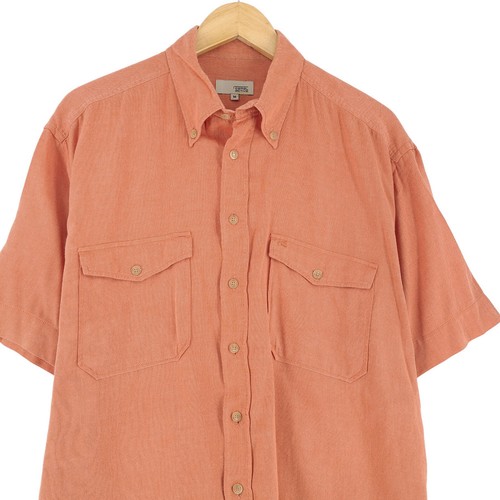 Camel Active Men Shirt Orange Cotton Explorer Adventure Du7 Size M - Picture 2 of 7