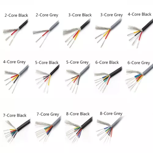 UL2547 Multi Core Cable 2-8Core Shielded Wire Audio Signal PVC Cable 18AWG~28AWG - Picture 3 of 12
