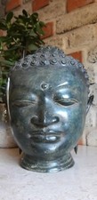 Buddha Kopf aus Bronze Kunst  Indonesien Skulptur Statue Feng Shui Garten Bali