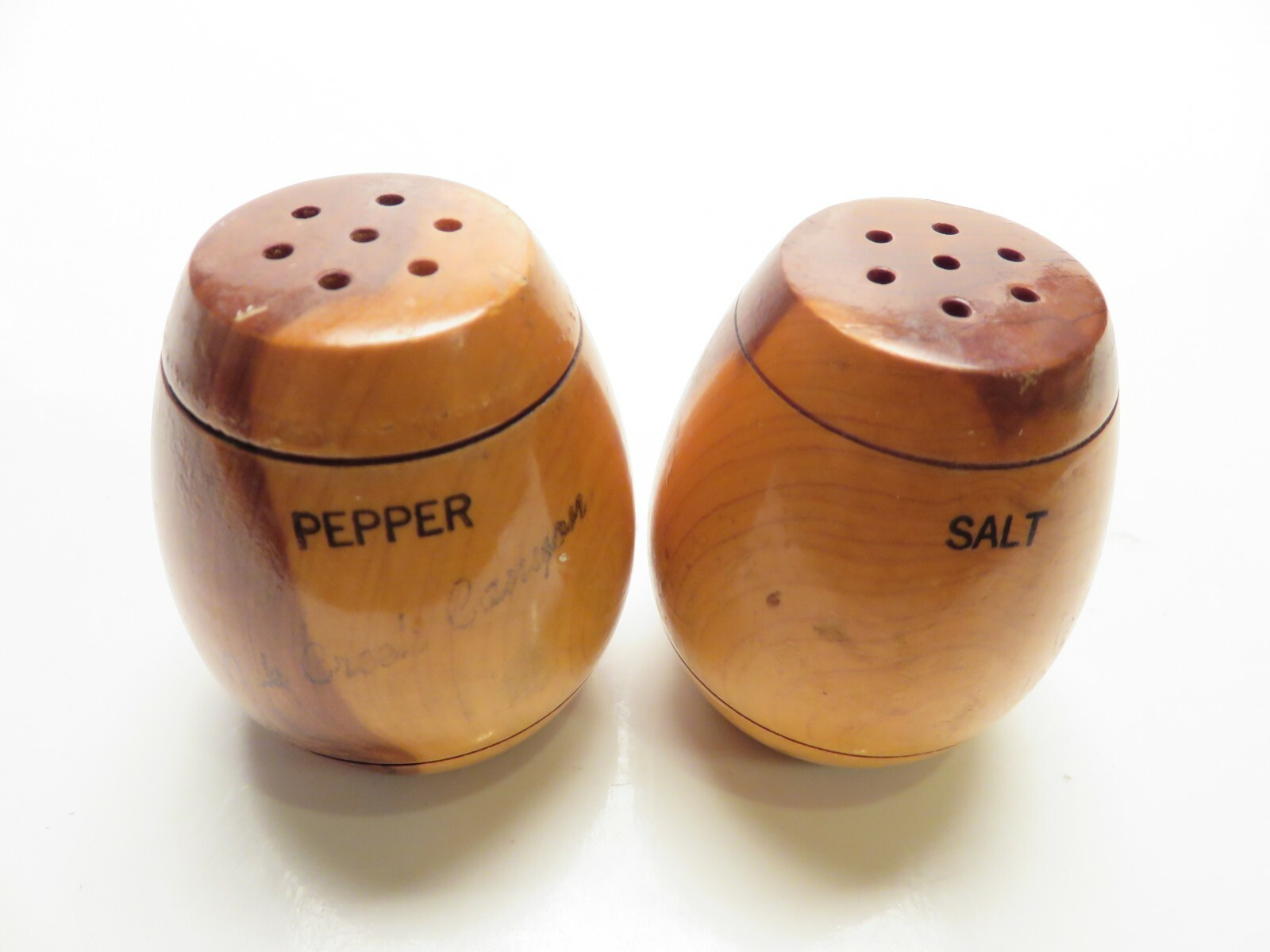 Wood Barrels Salt Pepper Shakers Oak Creek Canyon Vintage Souvenir BA5A0219 eBay