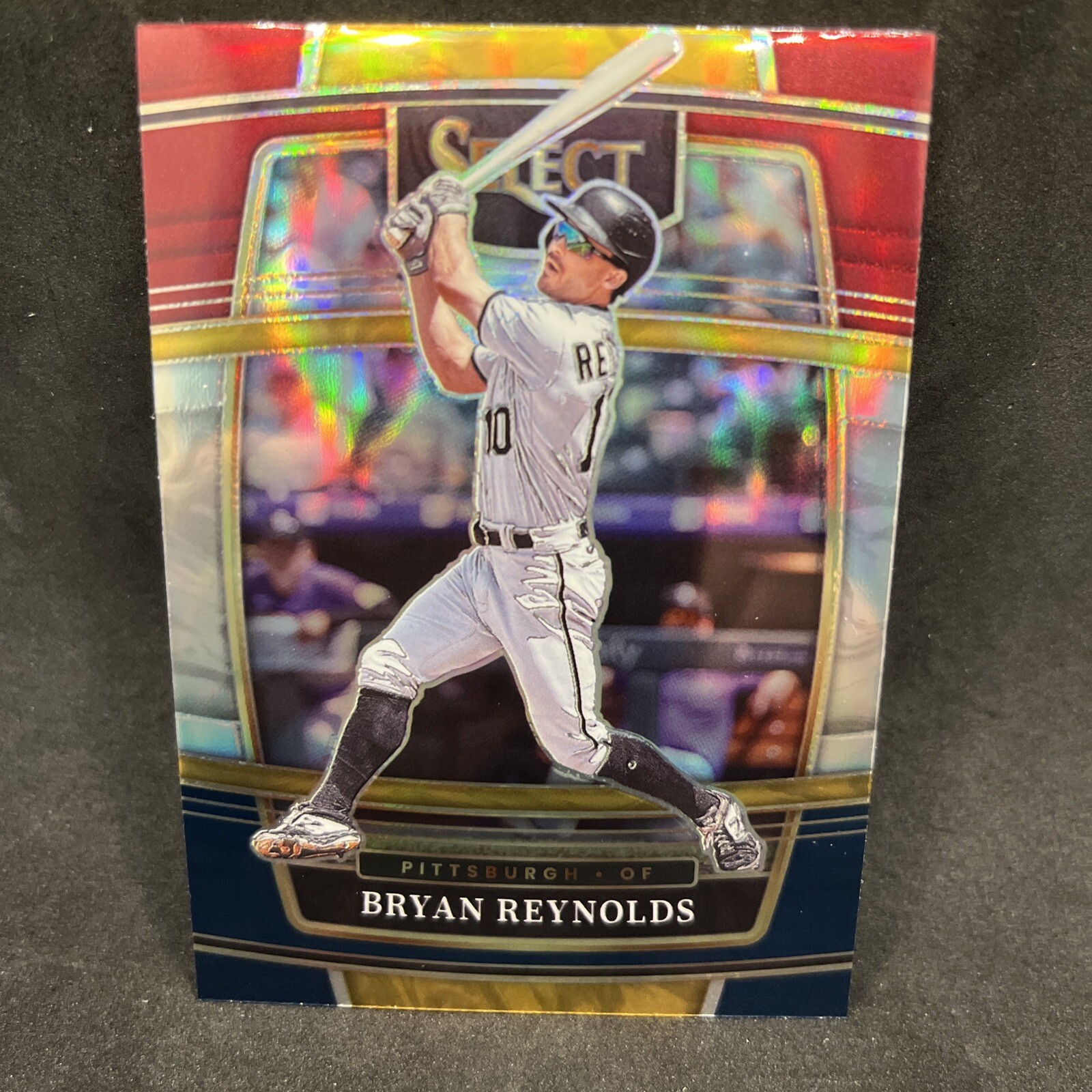 2022 Panini Select Pittsburgh Pirates Bryan Reynolds Tri-color Prizm card