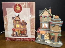 Enchanted Forest Restaurant Ceramic Lighted Glass Window Christmas Village House