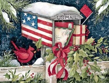 Lang Holiday Mail Box Christmas Cards ● Susan Winget Art [New] 5-3/8 x 6-7/8