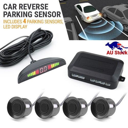 LED Reverse Sensor Backup Radar Display 4 Parking Car Parking Sensors ...