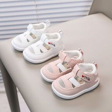 Baby Girls Toddler Pram Shoes Infants Garden Walking Soft Rubber Sole Shoes Size