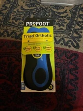 PROFOOT Triad Orthotic Insoles for Knee, Leg & Back Pain, Men's 8-13, 1 Pair