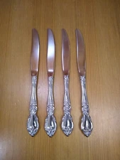 (4) Oneida Community LOUISIANA Stainless 9-1/8" Dinner Table Knives Set Lot EUC