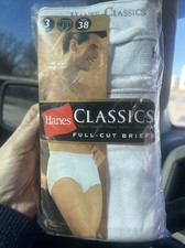 Vintage 2002 Classic full Cut Briefs 3/pack Size 38