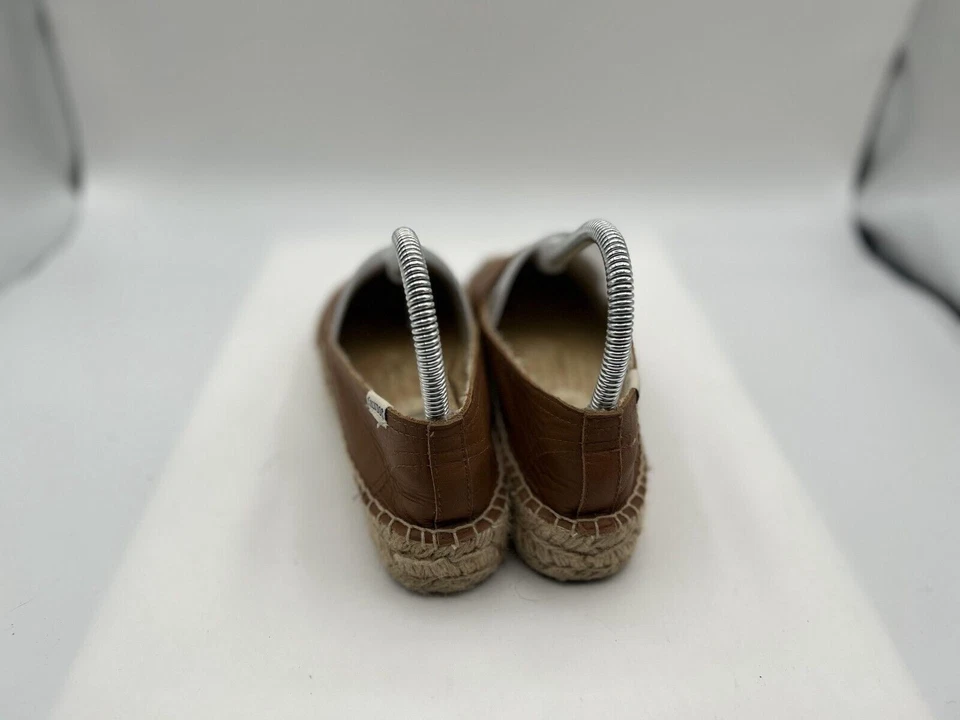 Alpargatas planas Soludos para mujer talla 5,5 marrón sin cordones punta redonda mocasines Foto 3 de 4