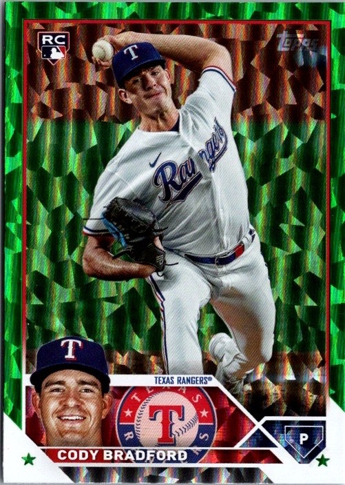 Cody Bradford 2023 Topps Update Series Rookie #US53 Green Foil /499 (RC)