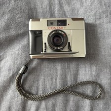 AS-IS Contax T Silver 35mm Film Camera Carl Zeiss 38mm f/2.8 Lens. Please Read