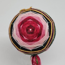 Handmade Japanese Temari Embroidered Ball Orn...