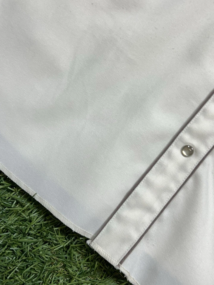 VTG H Bar C Ranchwear Western San Gabriel Pearl Snap Shirt 16.5 Rockabilly USA - Image 4 of 4