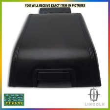 2007-2014 Lincoln Navigator Center Console Black Leather Armrest Lid Oem
