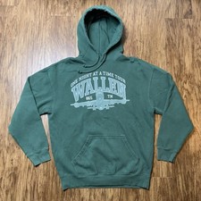 Morgan Wallen One Night At A Time World Tour Hoodie Size Large Sweatshirt Green