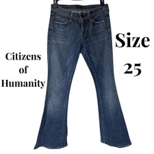 Citizens Of Humanity Ingrid Jeans Women's Size 25 Flared Blue Stretch Low Rise