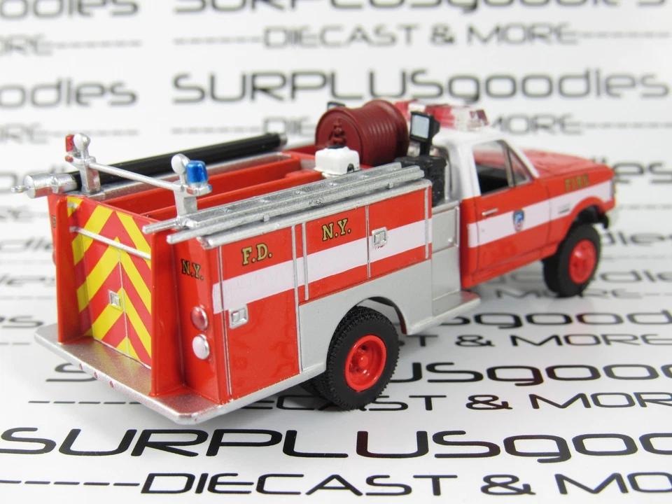 Greenlight 1:64 LOOSE FDNY 1987 FORD F-350 F350 Mini Pumper Fire Engine Truck - Image 3 of 4