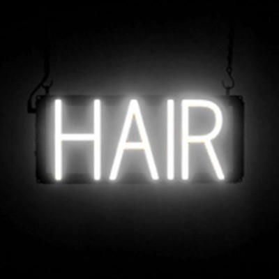 SpellBrite HAIR Sign | Neon Hair Sign Look, LED Light | 14.7'' x 6.3''