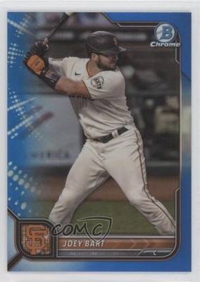2022 Bowman Chrome Blue Refractor 148/150 Joey Bart #65 05ns