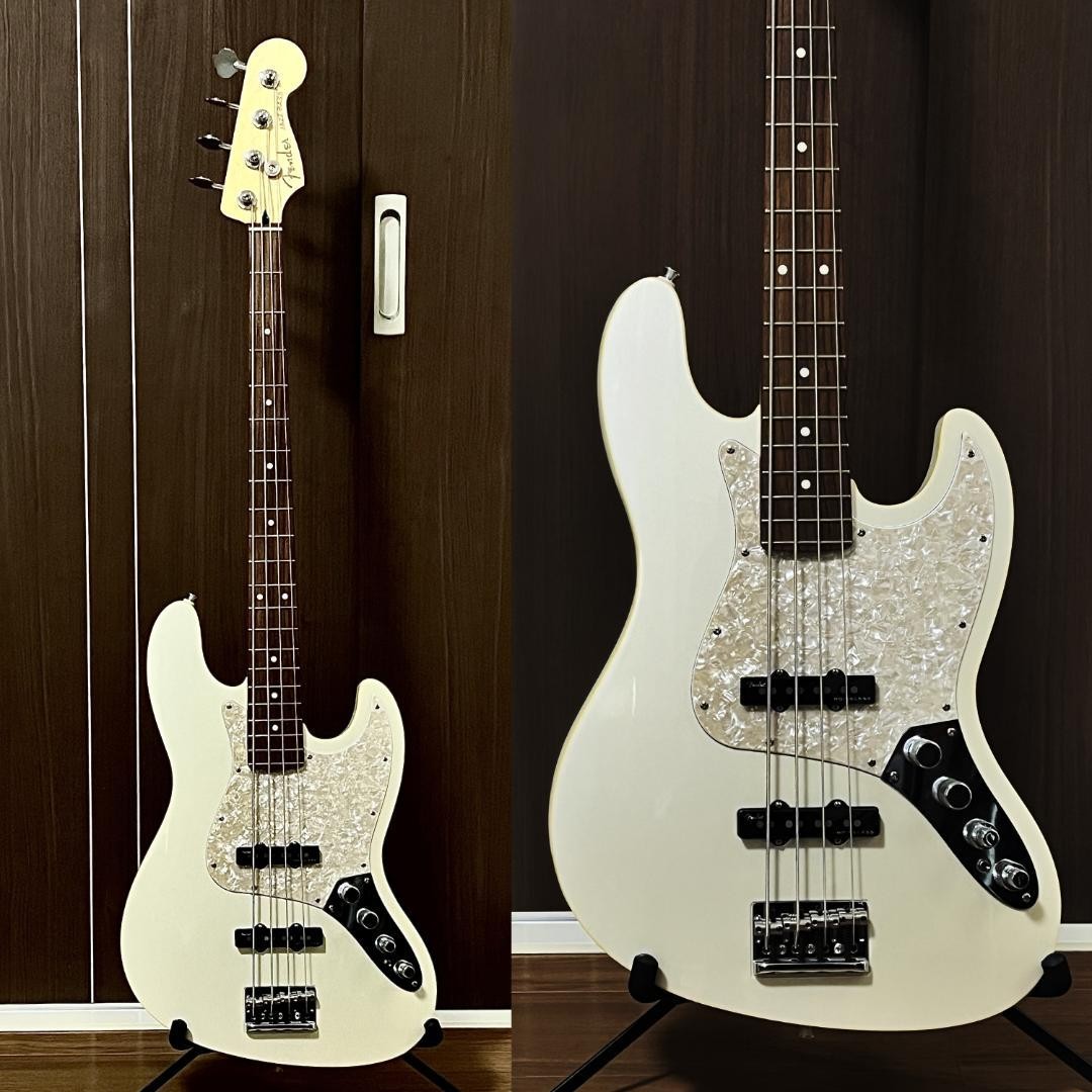 Fender MIJ Modern Jazz Bass Olympic Pearl