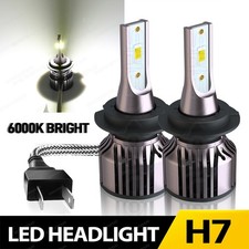 Csp Led Highlow Beam 100w 40000lm H7 Bulbs Super Bright 6000k Plugplay 2x