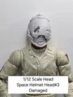 3d Printed SPACE HELMET HEAD#3 6" 1:12 Classified Legends COMPATIBLE