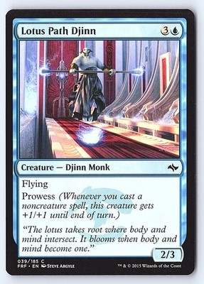 Lotus Path Djinn 39 Common Fate Reforged Magic: The Gathering Lightly Played
