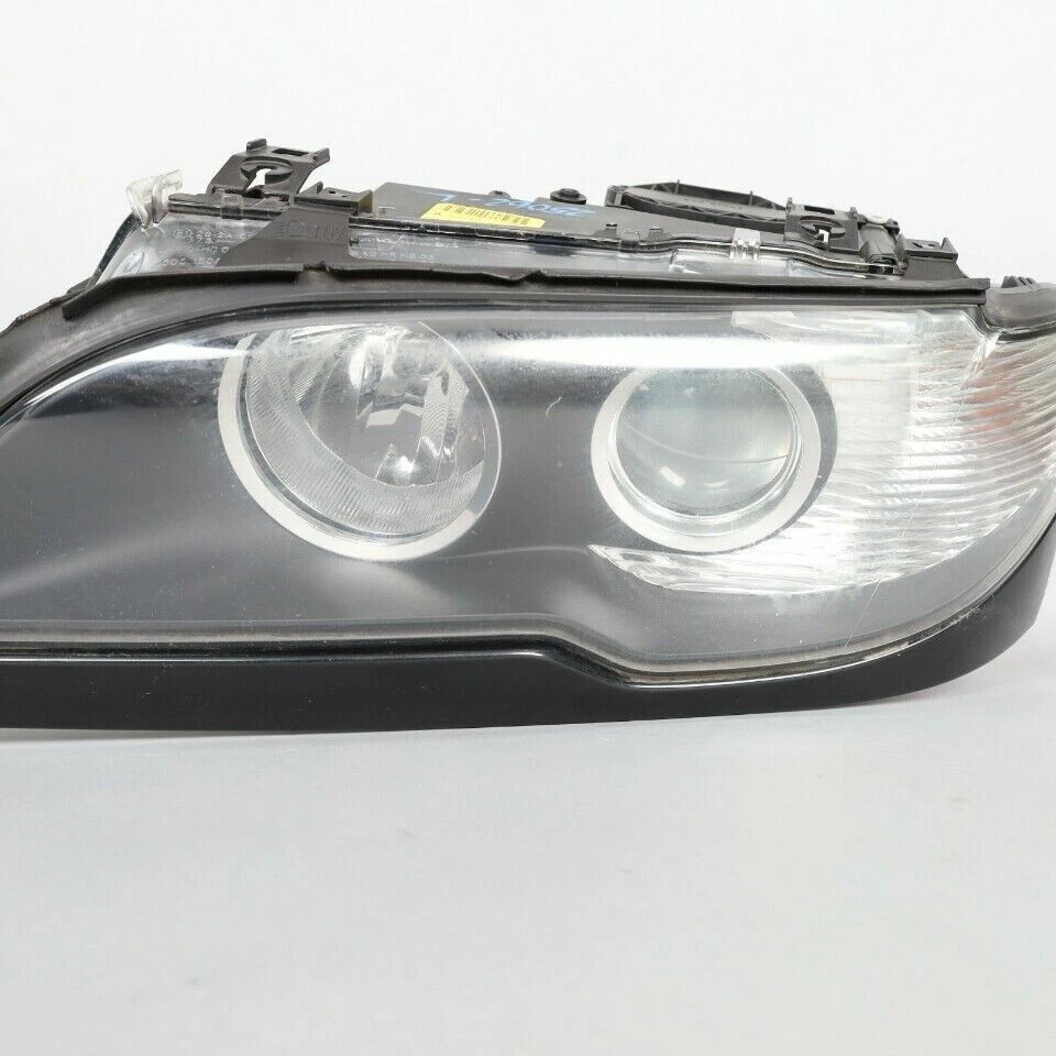2004-2006 宝马 325ci 330ci 车头灯卤素左破片原始设备制造商二手 — 第 3/4 张图片