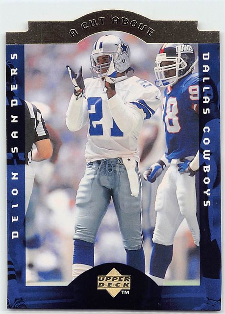 Deion Sanders 1996 Collector's Choice #8 A Cut Above Dallas Cowboys