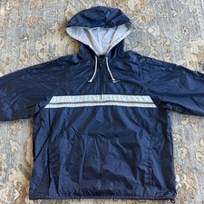 Vintage Nike Quarter Zip Windbreaker Anorak Jacket FITS MENS S Kids L Y2K Blue