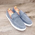 *NEW* $355 Allen Edmonds SANTA ROSA Loafer 9 D Denim Suede * with new Trees — photo 9