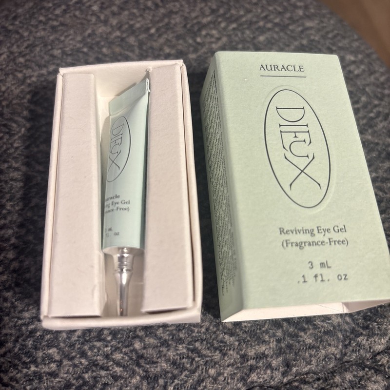 Dieux Auracle Reviving Eye Gel Fragrance Free ~  Deluxe Size 0.1 fl oz