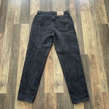 Levi  s 912 Size 14 Reg Slim Fit Tapered Leg Orange Tab Black Jean W32 30 Vintage