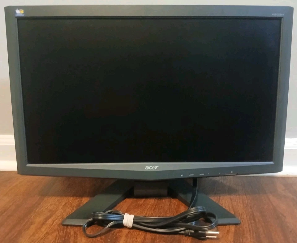 Acer X203h 20” Widescreen LED LCD Monitor With STAND 1680x900 16:9 VGA DVI - Image 2 of 4