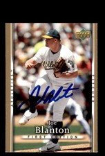 Signed Baseball Card Auto 2007 Upper Deck First Edition #131 Joe Blanton A's