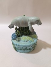 Seaworld Manatee Tricket Box With Sparkles Figurine