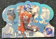 1995 Pacific Crown Royale Terrell Davis Rookie Blue Holofoil Denver Broncos