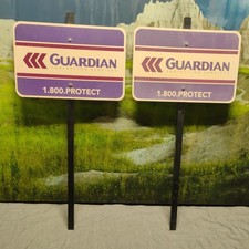 2 Protected by GUARDIAN  SYSTEMS home business yard signs. security