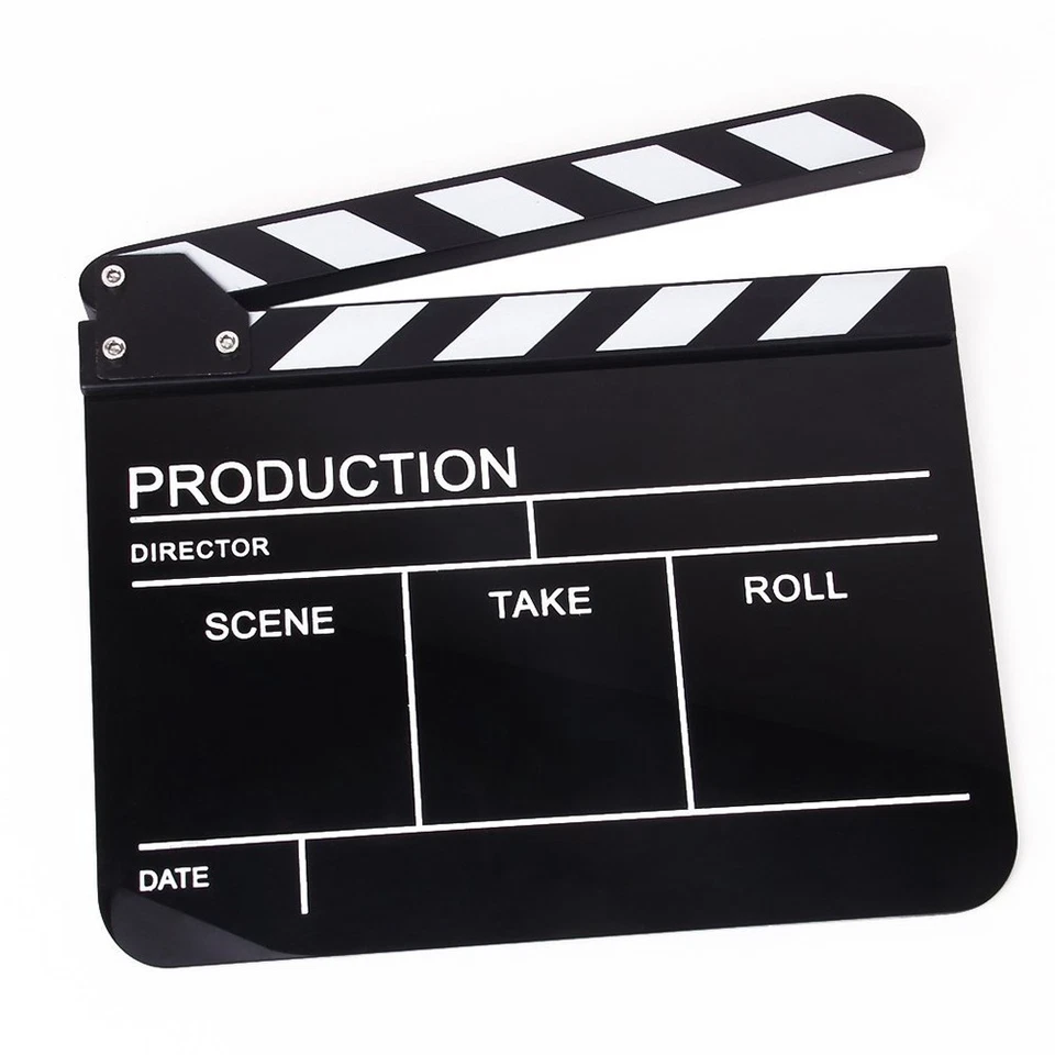 Film Clapper Board Directors Clapperboard English Version Acrylic - Image 1 of 4