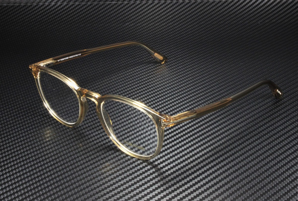 Tom Ford FT5401 045 Shiny Light Brown Clear Lens Plastic 51 mm