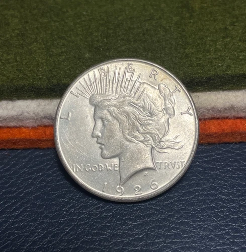 (#101816) Peace Dollar:  1926 S AU  Better date.  Luster!      (see video!)