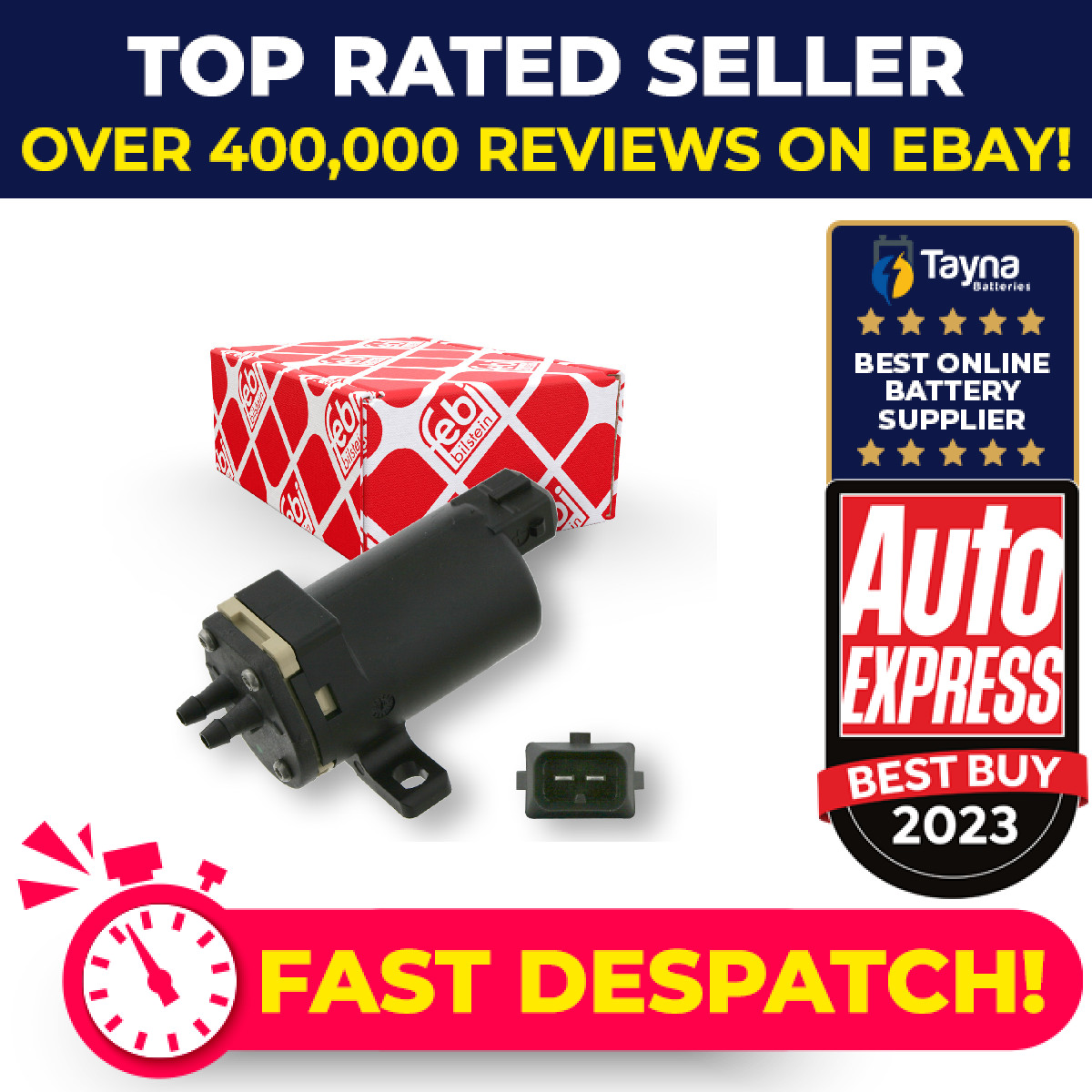 Washer Pump 26756 Febi 5010276022 Genuine Top Quality Guaranteed New