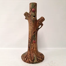Weller Woodcraft Pottery Tree Trunk Vase Fruit Branches Arts & Crafts
