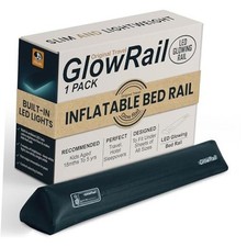Inflatable Bed Rail for Toddlers   Built-in LED Lights  Blow-up Bed Bumper