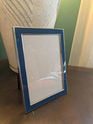 Lawrence Frames 5x7 Silver and Blue Picture Frame